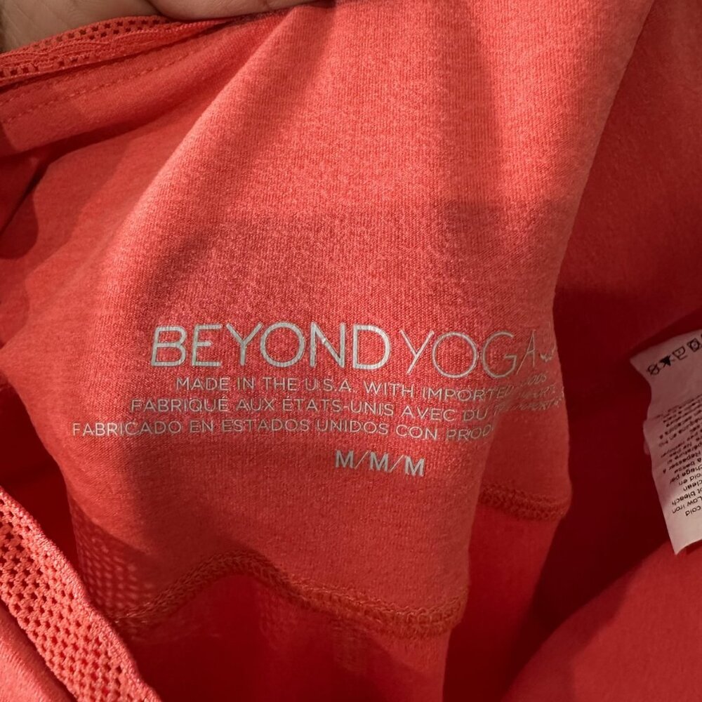 Beyond Yoga Pants Womens‎ Medium Orange High Rise Leggings Activewear Workout - Picture 7 of 8